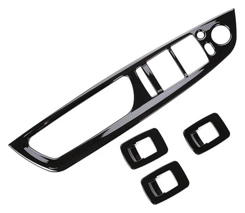Für B&MW X5 X6 E70 E71 2008-2013 Auto Innentürgriff Panel Fensterschalter Knopf Kohlefaser Textur Abdeckungsverkleidung 4 TLG Autoverkleidung von XGHGZPLPYG