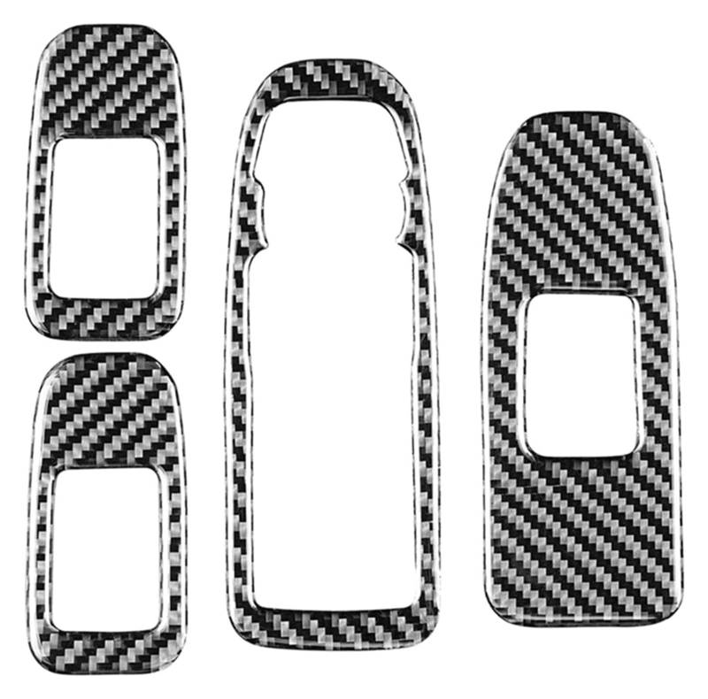 Für C&adillac XT5 2016 2017 2018 2019 2020 Zubehör Heber Taste Auto Fenster Switch Panel Cover Trim Aufkleber Aufkleber Carbon Fiber Autoverkleidung von XGHGZPLPYG