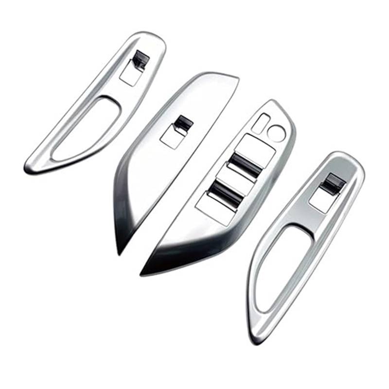Für Mazda 2 2022 2023 Heber Taste Auto Fenster Matt Silber Glas Schalter Abdeckung Trim Tür Armlehne Panel Autoverkleidung von XGHGZPLPYG