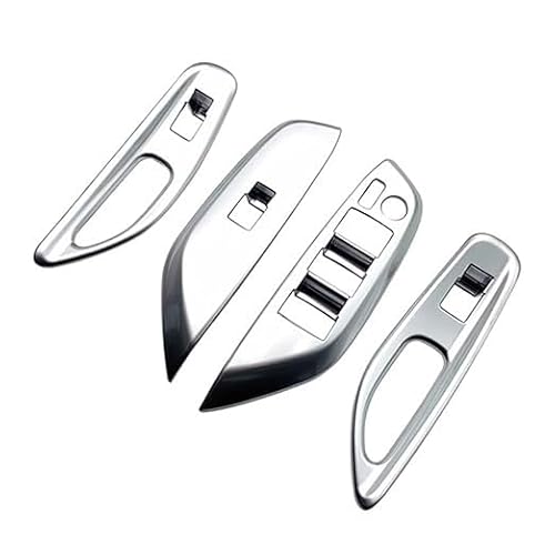 Für Mazda 2 2023 Auto Chrom Fenster Glas Taste Schalter Abdeckung Trim Tür Armlehne Panel Heber Autoverkleidung von XGHGZPLPYG