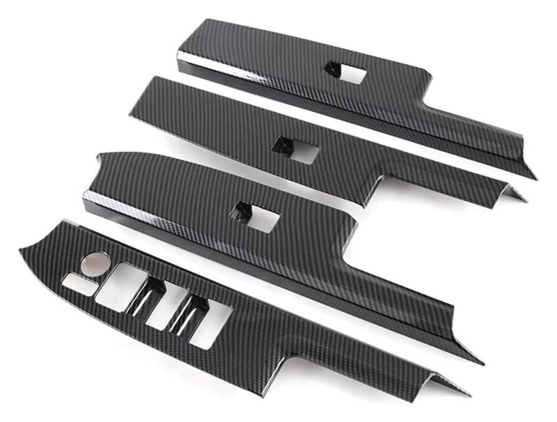 Für T&oyota BZ4X Pro 2022 Lifter Button Autofenster Kohlefaser ABS Glasschalter Aufkleber Abdeckung Trim Styling Autoverkleidung von XGHGZPLPYG