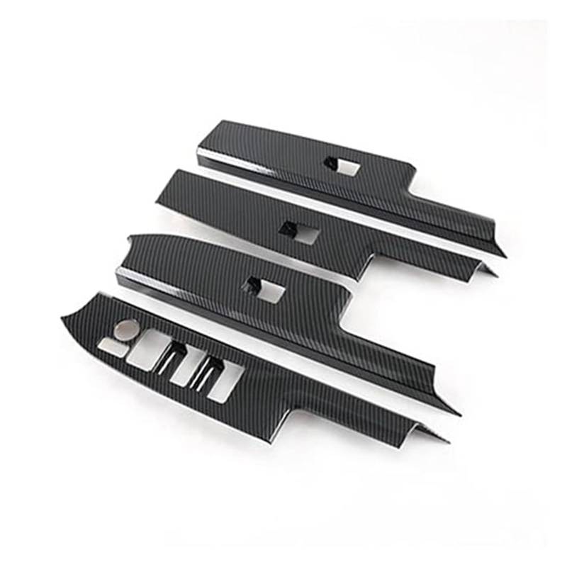 Für T&oyota Bz4X 2022 2023 Lifter Button Switch Auto Kohlefaser Fenster Glasabdeckung Trim Tür Armlehne Panel Autoverkleidung von XGHGZPLPYG