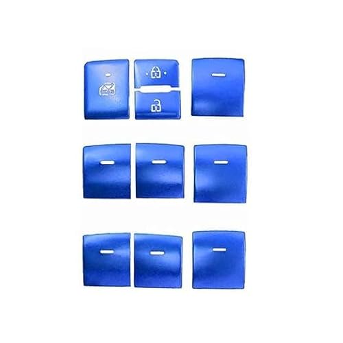 Für T&oyota CHR 2016-2021 Lifter Button Autoschalter 10 STÜCKE Fenstergläser Motor Start Stop Gangschaltung Panel AC Abdeckung Rahmenverkleidung Autoverkleidung(1) von XGHGZPLPYG