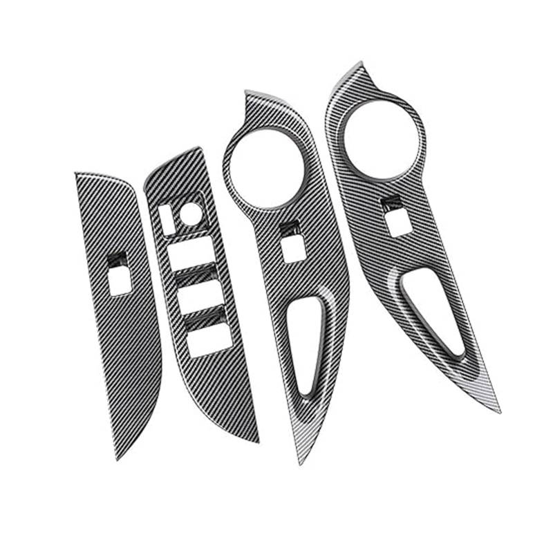 Für T&oyota Für Corolla Für Cross 2021 2022 Lifter Button Autofenster Kohlefaserglas Schalterabdeckung Trim Tür Armlehne Panel Autoverkleidung von XGHGZPLPYG