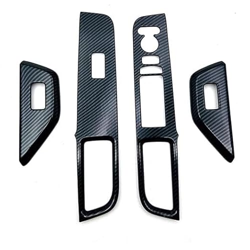 Für T&oyota Für Stepwgn 2022 2023 Auto Kohlefaser Fenster Glas Lift Button Switch Cover Trim Tür Armlehne Panel Autoverkleidung von XGHGZPLPYG