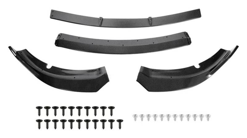 Vorderer Stoßfängerspoiler Für Dodge Für Ladegerät Für SRT 2015-2020 4 Stücke Splitter Body Kit Auto Vorderen Stoßfänger Spoiler Lip Set von XGHGZPLPYG