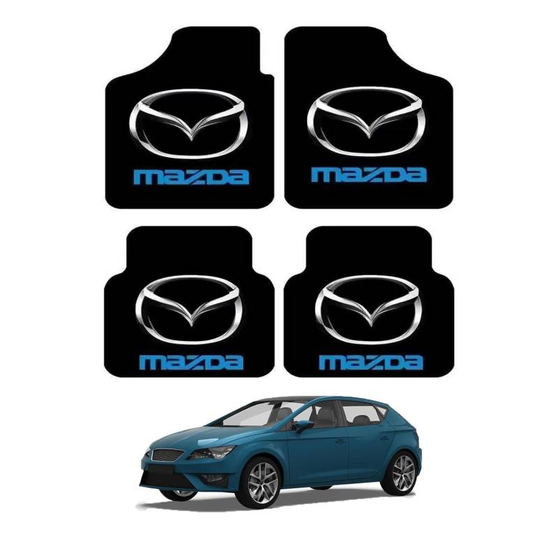 4 pcs Auto Fußmatten, für Mazda CX-3 2013-2023 Velours Auto fußmatten Satz Kristall Samt Automatte Anti Schmutz Matte von XGIXG