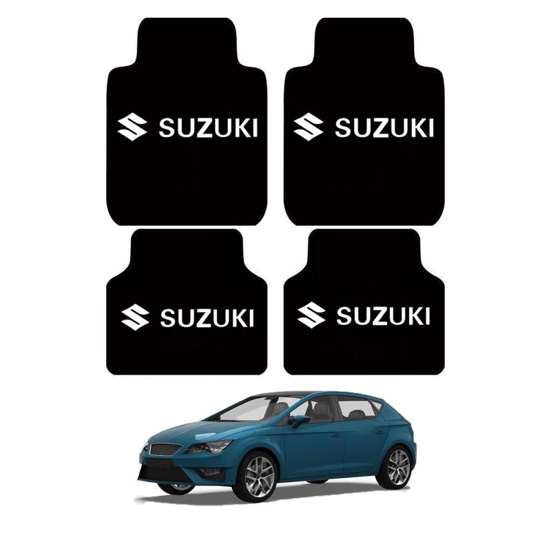4 pcs Auto Fußmatten, für Suzuki Vitara V6 2013-2023 Velours Auto fußmatten Satz Kristall Samt Automatte Anti Schmutz Matte von XGIXG