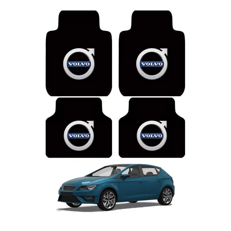 4 pcs Auto Fußmatten, für Volvo V90 Recharge 2020-2023 Velours Auto fußmatten Satz Kristall Samt Automatte Anti Schmutz Matte von XGIXG