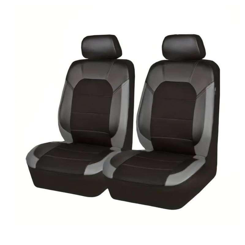 XGIXG 2 Stück Auto-Sitzbezug, für KIA Sorento 2016-2019 Perfekter Schutz Abnehmbarer Stretchstoff Vordersitzbezüge aus Netzstoff Sitzbezug,C Grey von XGIXG