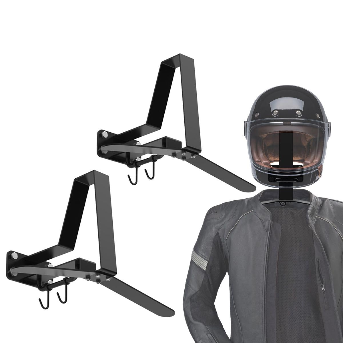 2X Motorrad Garderobe XGP WH2 Helmhalter schwarz Spar-Set 2X Motorrad Garderobe XGP WH2 Helmhalter schwarz Spar-Set von XGP