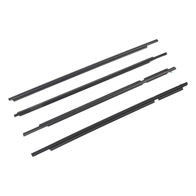 XHIKOWAT 4 Stück Autofenster-Dichtungsstreifen-Dichtungsgürtel 75711 60061 Land Cruiser Prado 120 Serie 2003 2009 GX470 2003 2009 Schwarz ABS Vorne Hinten von XHIKOWAT