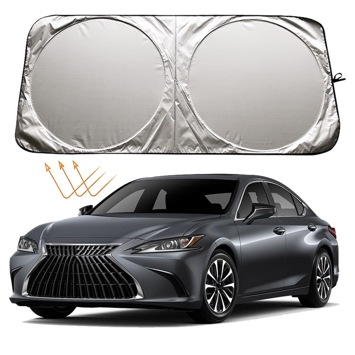 XHRING Windschutzscheiben-Sonnenschutz für Lexus is IS250, IS350, IS300, IS460 ist Paar ES ES350 RC CT LS UX Serie Zubehör, Auto Frontscheibe Sonnenschutz Sonnenschutz für Lexus Limousine Sonnenschutz XHRING Windschutzscheiben-Sonnenschutz für Lexus is IS250, IS350, IS300, IS460 ist Paar ES ES350 RC CT LS UX Serie Zubehör, Auto Frontscheibe Sonnenschutz Sonnenschutz für Lexus Limousine Sonnenschutz von XHRING