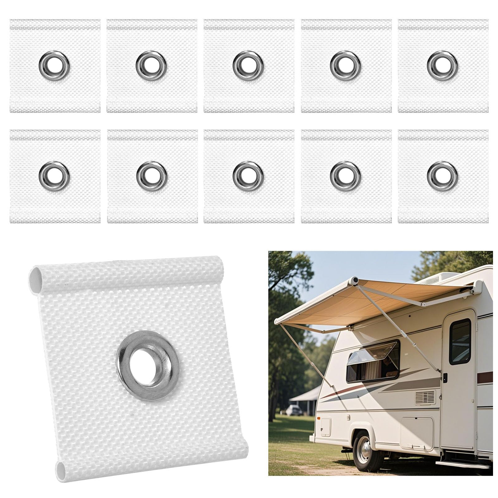 XHTXHT 10 Stück Kederöse für Kederschiene,Hochwertiges RV Kederhaken Zubehör.Kompatibel mit Wohnmobil-Campingzelten,Kleidung,Sonnensegeln, Wohnwagen,Kleider aufhängen,Innen und Außendekoration(weiß) XHTXHT 10 Stück Kederöse für Kederschiene,Hochwertiges RV Kederhaken Zubehör.Kompatibel mit Wohnmobil-Campingzelten,Kleidung,Sonnensegeln, Wohnwagen,Kleider aufhängen,Innen und Außendekoration(weiß) von XHTXHT
