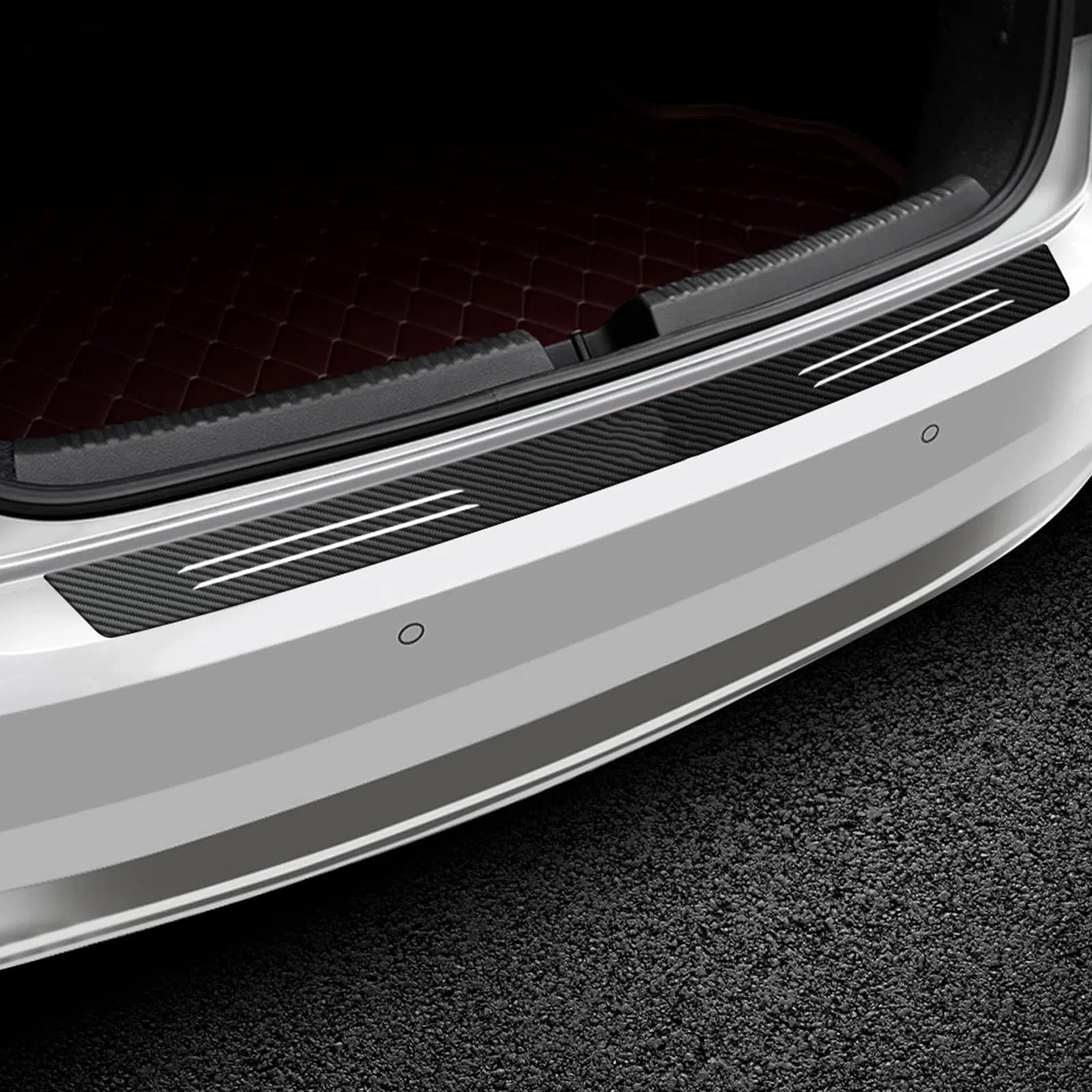 Auto Kohlefaser Ladekantenschutz Aufkleber für Mercedes Benz C-Klasse T-Modell S204 I 2007-2014, Stoßstangenschutz Kratzschutz Lackschutzfolie Starke Klebrigkeit,B Auto Kohlefaser Ladekantenschutz Aufkleber für Mercedes Benz C-Klasse T-Modell S204 I 2007-2014, Stoßstangenschutz Kratzschutz Lackschutzfolie Starke Klebrigkeit,B von XIAOBINGFA