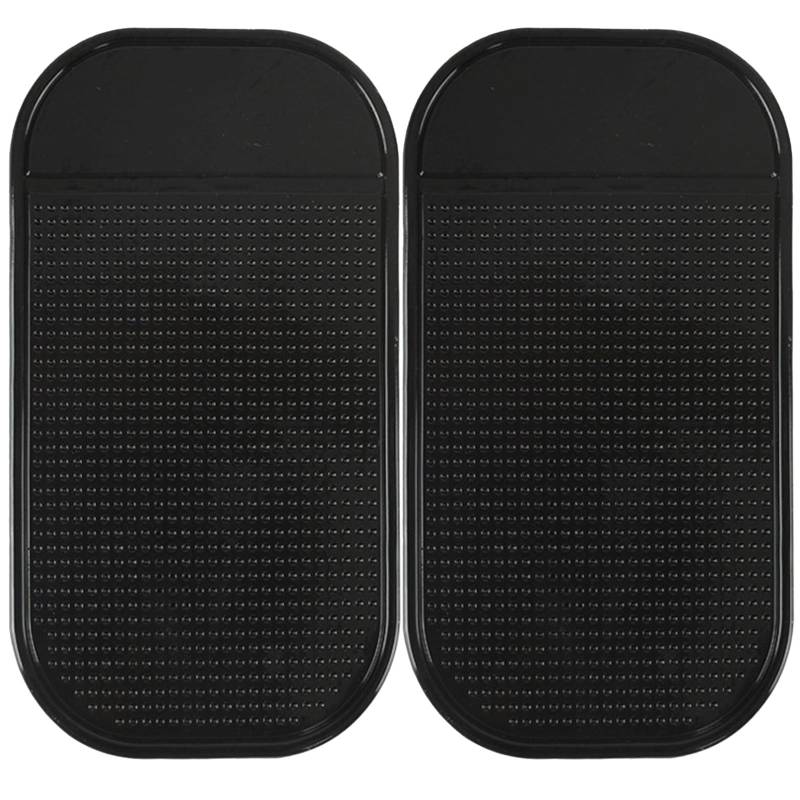 2 Stück Auto Armaturenbrett Anti Rutsch Matten,Antirutschmatte Anti Rutsch Matte,Silikon-Fixiermatte,Waschbare Silikon Gel Auto Innenmatte zum Halten von Handy Schlüssel Sonnenbrille Münzen-142×83mm von XIAOJING0