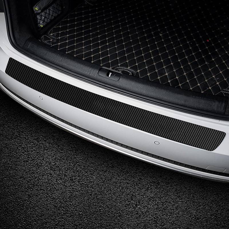 Ladekantenschutz Kofferraum für BMW 1 Series Hatchback (F70) 2024, Kohlefaser Stoßstangenschutz Heck Rear Bumper Aufkleber Auto Zubehör,90 * 7 von XIAOLINGBAIHUO