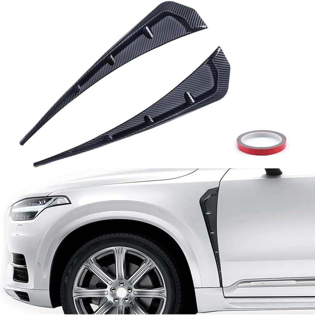 XIAOTIEC Auto Kotflügel Seitenschlitze Aufkleber für Porsche Cayenne, Wasserdicht ABS Karbonfaser Schwarz Spoiler Körper Dekoration Abdeckung XIAOTIEC Auto Kotflügel Seitenschlitze Aufkleber für Porsche Cayenne, Wasserdicht ABS Karbonfaser Schwarz Spoiler Körper Dekoration Abdeckung von XIAOTIEC