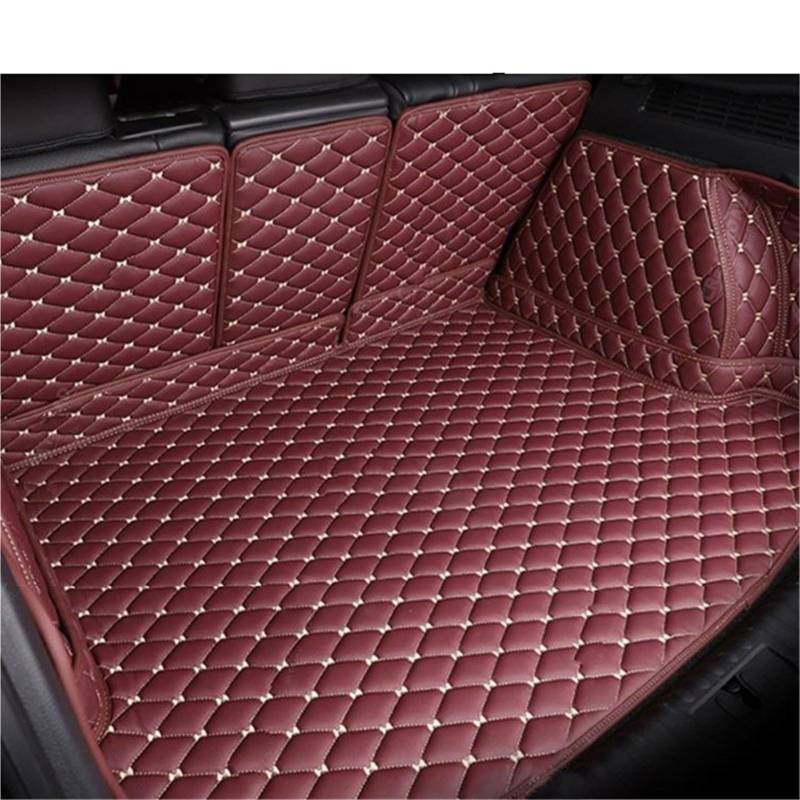 Kofferraummatte Für Hyundai Für Tucson 2021 2022 2023 Auto Vollständige Abdeckung Stamm Matte Auto Boot Abdeckung Pad Cargo-Liner Innen Schutz Zubehör Kofferraum Schutzmatte(Wine Red) von XIAOYANS
