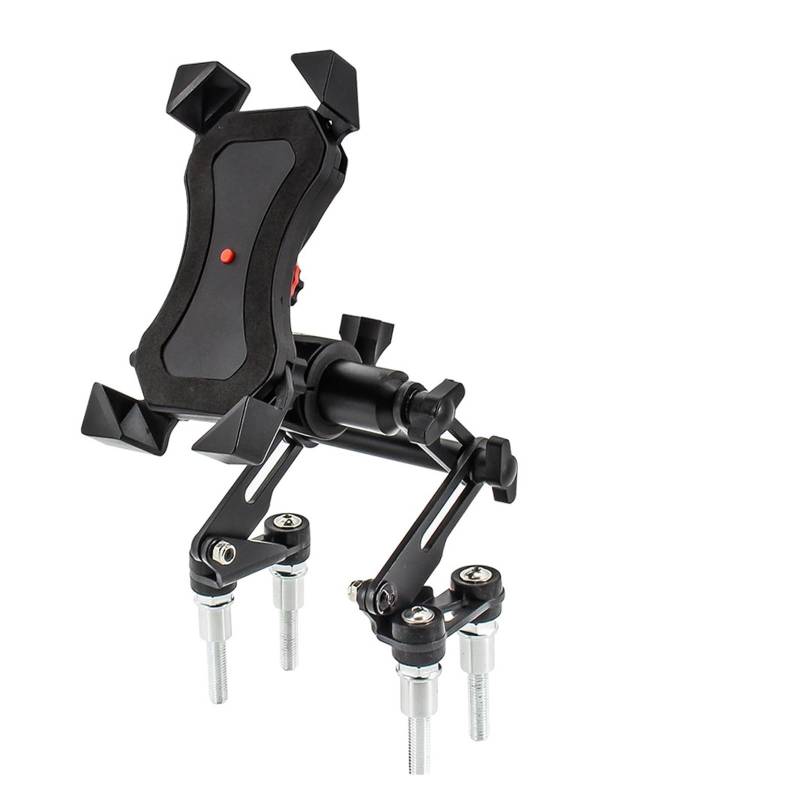 XIAOYANS Motorrad Handy halterungen Für F900R F900XR S1000R Motorrad Einstellbare Verlängern Ständer Halter Telefon Handy GPS Navigation Platte Halterung Handyhalter Motorrad(Set B) von XIAOYANS