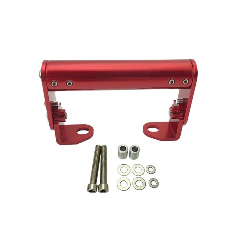 XIAOYANS Motorrad Handy halterungen Für NC750X Universal Motorrad Telefon Halter Stehen GPS Navigation Platte Halterung Handyhalter Motorrad(Red) von XIAOYANS