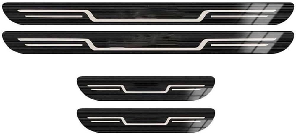 Auto-Außenschutz-Edelstahl-Trittblech Einstiegsleisten Türschweller für Ford Explorer EV SUV 2024, Türschwellenschutz Abnutzungsschutz Schwellen-Styling 4 Stück,D/Black Brushed Auto-Außenschutz-Edelstahl-Trittblech Einstiegsleisten Türschweller für Ford Explorer EV SUV 2024, Türschwellenschutz Abnutzungsschutz Schwellen-Styling 4 Stück,D/Black Brushed von XIAOYUN