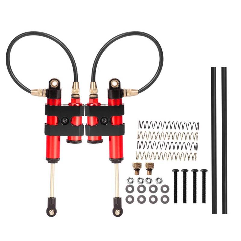 XIASABA 100 -mm -Unterdruckstrümpfe Dämpfer für SCX10 TRX4 1/10 RC -Automodell rot (Rot) von XIASABA