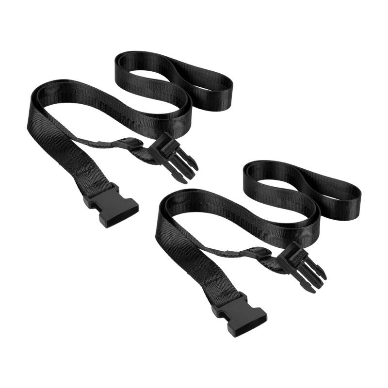 XIASABA 2PCS Verstellbarer Polyester -Gepäckgurt -Gepäck -Schnalle -Gurt für das Reisen 150x2 5 cm Schwarz (Schwarz) von XIASABA