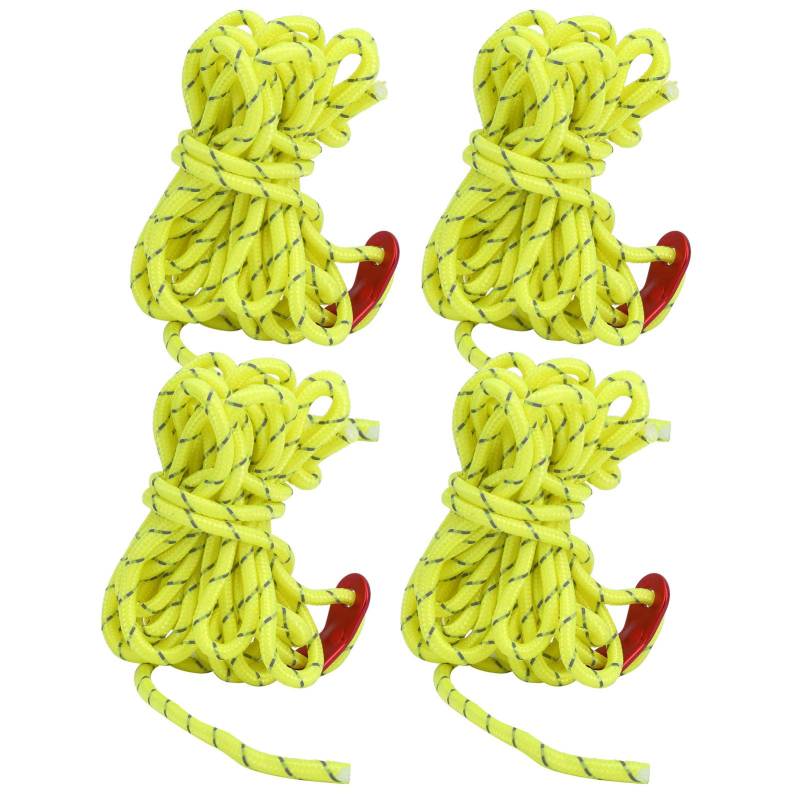 XIASABA 4PCS Outdoor Campingspannung winddichtem reflektierendes Seil 4mm Baldachin Seilzeltzubehör von XIASABA