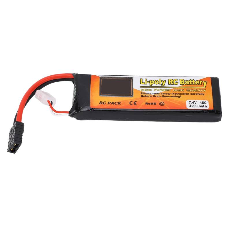 XIASABA 7,4V 4200MAH 45C 2S LIPO Batterie für FPV Rennsport -Drohne RC Flugzeug Quadcopter Hubschrauber Ein Hochleistungs -Lithiumpolymerbatterie mit Stecker von XIASABA
