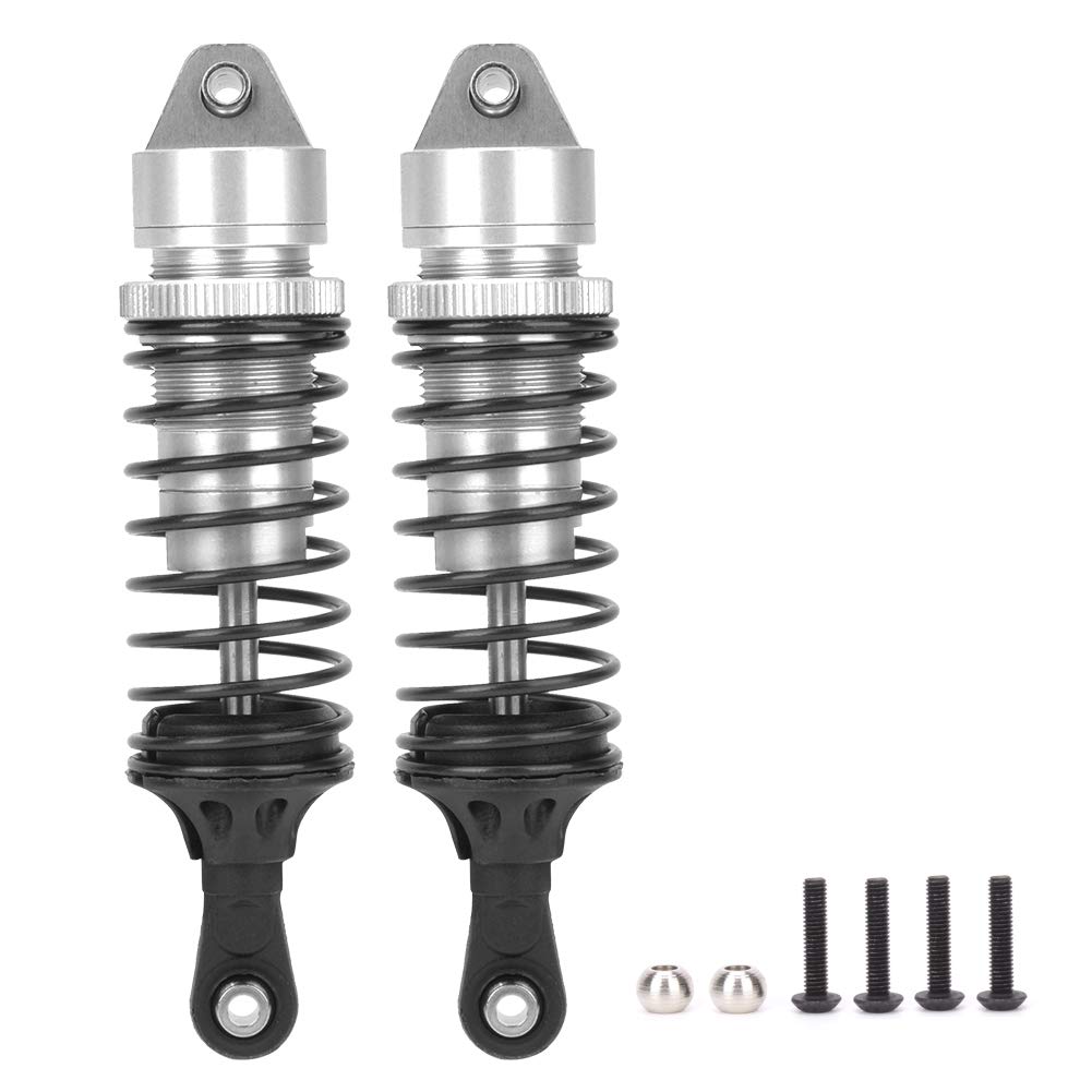 XIASABA Aluminiumlegierung Verstärkung des hinteren Stoßdämpfers Zubehör Passend für ECX 2WD 1/10 RC Hobby Car Silber ECX1096S (Silver B-ECX1096S) von XIASABA