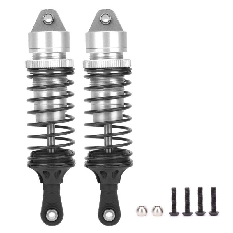 XIASABA Aluminiumlegierung Verstärkung des hinteren Stoßdämpfers Zubehör Passend für ECX 2WD 1/10 RC Hobby Car Silber ECX1096S (Silver B-ECX1096S) von XIASABA
