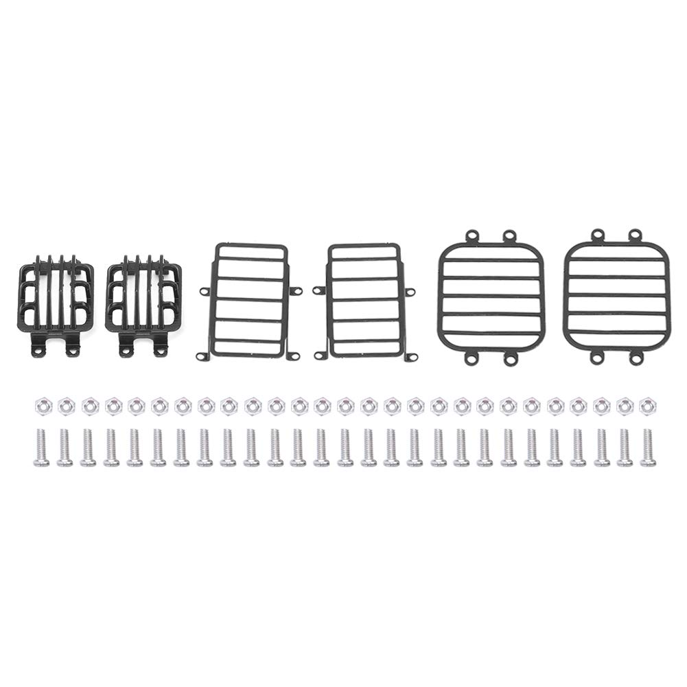 XIASABA Dieser 6PCS -Set -Scheinwerfer -Abdeckungsabdeckungs -Lampenschutz -Kit kann Ihren Traxxas 4 G500 TX 6 G63 1/10 RC -Autokühler und attraktiver mit seinem modifizierten von XIASABA