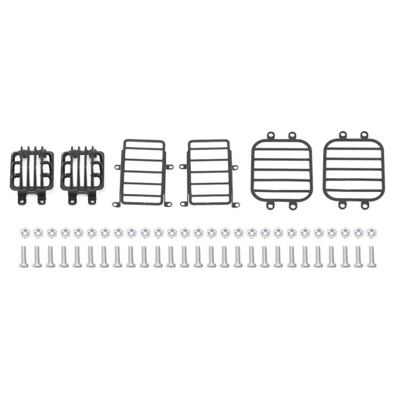 XIASABA Dieser 6PCS -Set -Scheinwerfer -Abdeckungsabdeckungs -Lampenschutz -Kit kann Ihren Traxxas 4 G500 TX 6 G63 1/10 RC -Autokühler und attraktiver mit seinem modifizierten von XIASABA