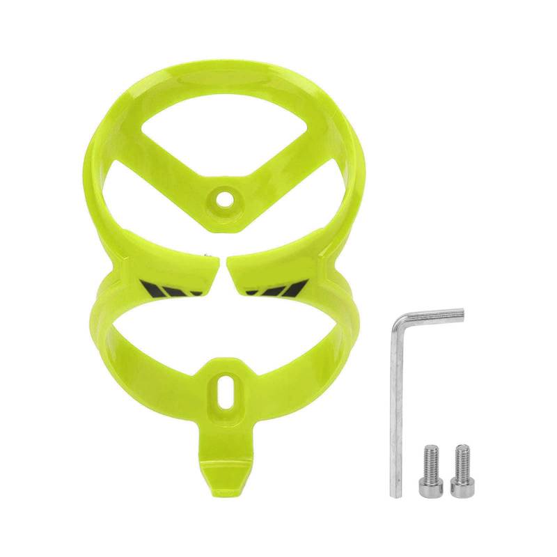 XIASABA -Fahrradwasserflaschenhalter Polycarbonat Sitzpflegel Wasserflaschenhalter Adapter für Lange Reiten dunkelblau im Freien (Fluorescent Yellow) von XIASABA
