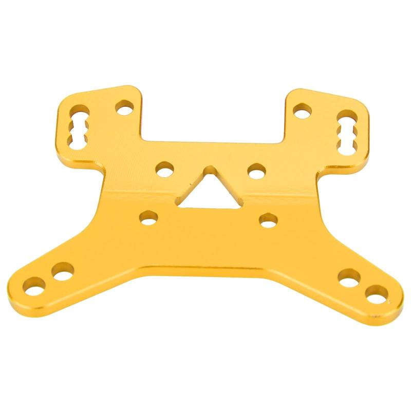 XIASABA Hintere Stoßdämpferplatte, Dämpfungsplatte, passend für Wltoys 144001 1/14 RC-Auto-Upgrade-Zubehör (Golden y) von XIASABA