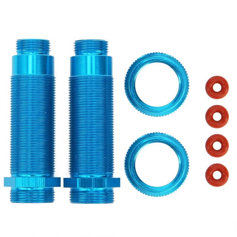 XIASABA Hinterer Stoßdämpferkörper mit Regulierungsring für TRXXAS SLASH 2WD Upgrade-Zubehör R3766ABL Schwarz (B blau) von XIASABA