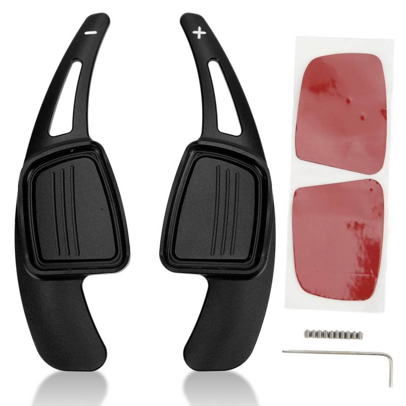 XIASABA -Paar Aluminium -Leichtmetall -Paddel -Schalthebel -Erweiterung für 8 V B9 B95 2017 plus Rot verbessern Ihr Fahrerlebnis mit Premium -Anti -Slip -Design (Black) von XIASABA