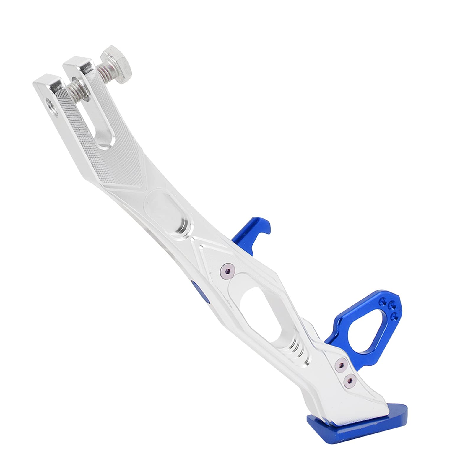 XIASABA Premium Motorrad Aluminium -Legierungs -Seitenständer Stativ Rahmen Parkfüße Kickstand in optionalen roten oder blauen Farben für sichere und stabile Parkplätze (Blau) von XIASABA