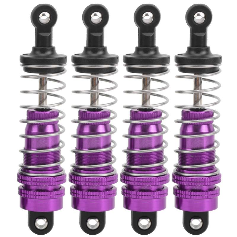 XIASABA REVOLUTIONARY 4PCS DOCK STRETS DAMPER SEVENTIONS Accessoires für Ihr grünes RC -Auto Umfassendes Hochleistungs -Premium -Metall, das speziell für Wltoys 144001 1/14 R (Lila) von XIASABA