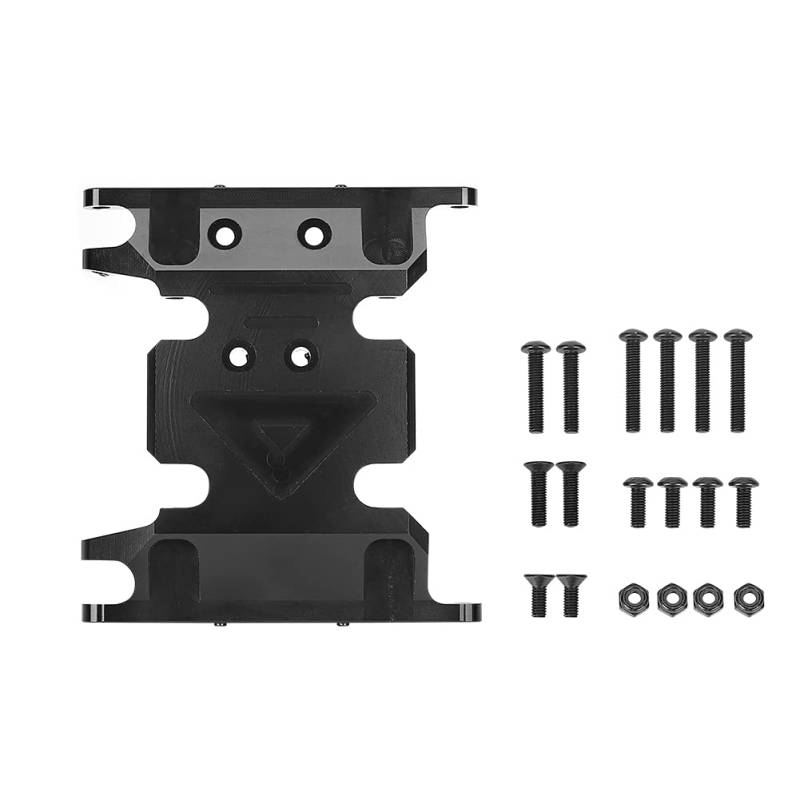 XIASABA -Übertragungsfall Basis -Basis -Schutzplatte für SCX10 II 1/10 RC -Auto Modell Ein Stil Schwarz (Schwarz) von XIASABA