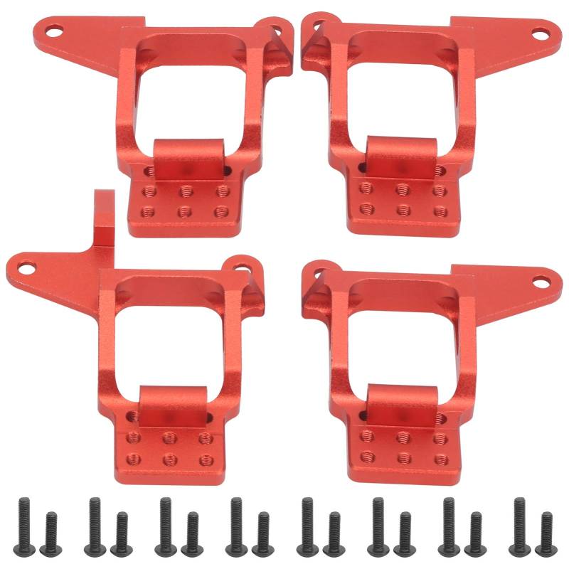 XIASABA Vordere Stoßtürme hinten Halterung Hoop Halterung Ersatz RC Zubehör Fit für Traxxas 4 1 10 Rot R (Rot r) von XIASABA