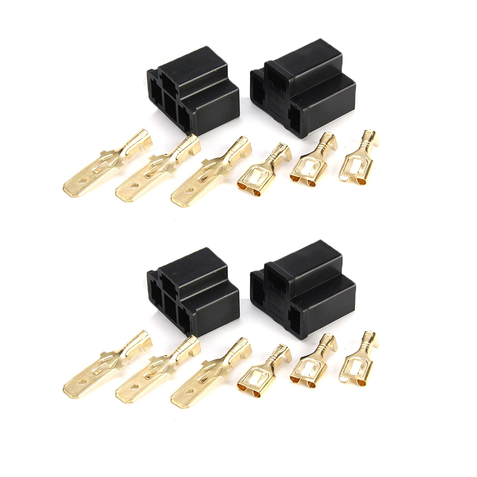 4x H4 Ersatz-Scheinwerferstecker, Birne Reparatur Halter Stecker 3-Pin-Stecker und -Fassungen für Glühlampen, Kabel, Autozubehör 4x H4 Ersatz-Scheinwerferstecker, Birne Reparatur Halter Stecker 3-Pin-Stecker und -Fassungen für Glühlampen, Kabel, Autozubehör von XIFUHUI