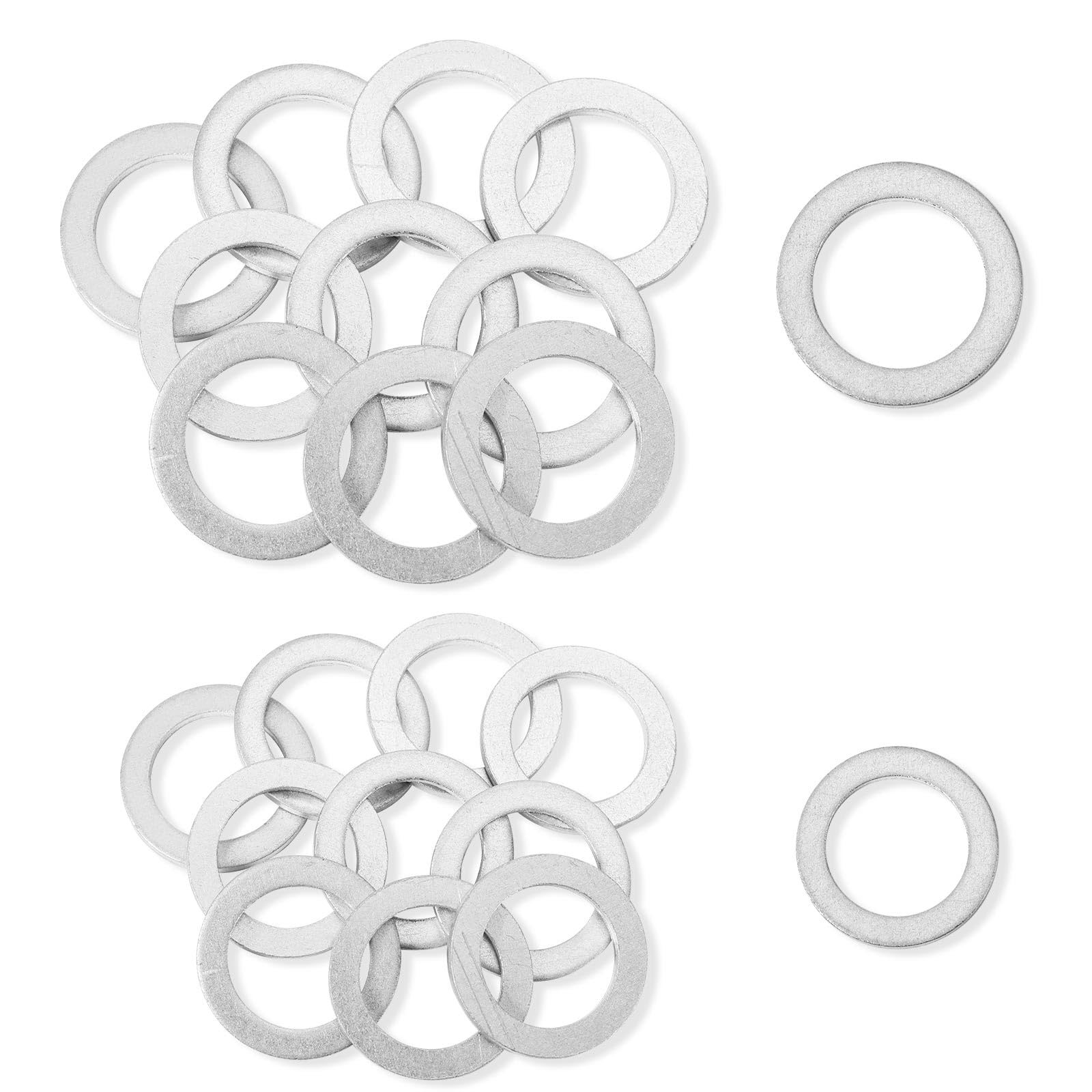 20 Stück Auto-Ölablassschraube Dichtung, 18 und 20 mm Aluminium Unterlegscheibe für Ölablassschraube für Automatikgetriebe Hinterer Ölablassschraubenring für Acura Civic Accord Odyssey 20 Stück Auto-Ölablassschraube Dichtung, 18 und 20 mm Aluminium Unterlegscheibe für Ölablassschraube für Automatikgetriebe Hinterer Ölablassschraubenring für Acura Civic Accord Odyssey von XIHIRCD