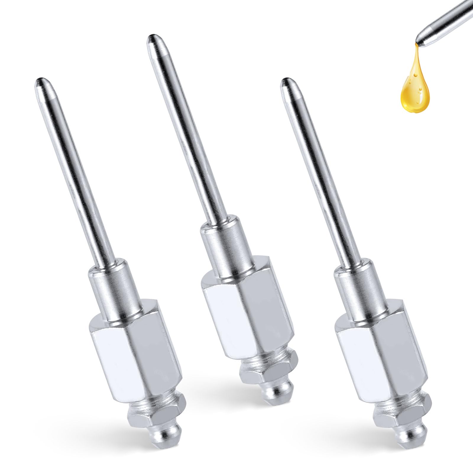 XIHIRCD 3stk Fettnadel für Fettpresse, Fettnadeldüse aus Aluminiumlegierung Fettpressennadel-Spitzenadapter Fettpressennadel Fettpressenspitzen-Set für Enge Räume Tiefe Löcher Metall XIHIRCD 3stk Fettnadel für Fettpresse, Fettnadeldüse aus Aluminiumlegierung Fettpressennadel-Spitzenadapter Fettpressennadel Fettpressenspitzen-Set für Enge Räume Tiefe Löcher Metall von XIHIRCD