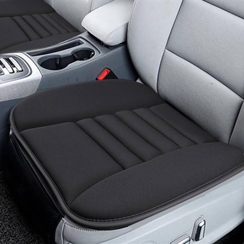 1 Stück Vordersitze Sitzkissen Auto Sitzschoner Memory Schaum Sitzauflage Weich rutschfest Gegen Schwitzen Autositzkissen für Mercedes GLC 2022-2024 (X254), Autozubehör,Black 2 von XILUOWUDI