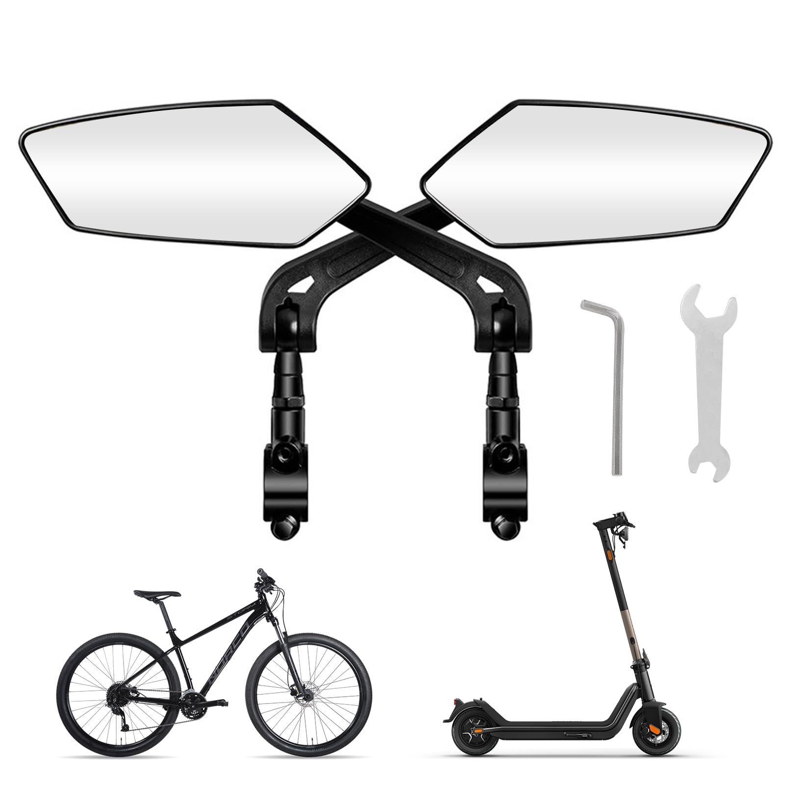 2Pcs Fahrradspiegel Fahrradspiegel extra große Spiegelfläche Bar End Fahrradspiegel Großes HD Sichtfeld Bruchfest & Langlebig Rückspiegel kompatibel mit allen Modellen 2Pcs Fahrradspiegel Fahrradspiegel extra große Spiegelfläche Bar End Fahrradspiegel Großes HD Sichtfeld Bruchfest & Langlebig Rückspiegel kompatibel mit allen Modellen von XIMKONTER