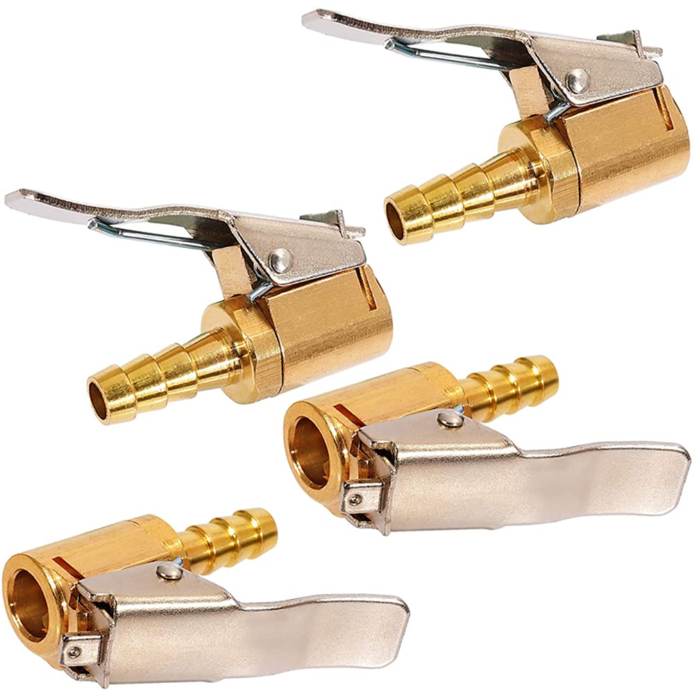 XINCHAO Messing Autoventil Hebelstecker 4 Stück Befestigungsclip Der Reifenventil-Luftpumpe Düsenadapter Für Die Auto-Luftpumpe Mit Gewinde für alle Reifenventile mit Ventilgewinde, 8mm XINCHAO Messing Autoventil Hebelstecker 4 Stück Befestigungsclip Der Reifenventil-Luftpumpe Düsenadapter Für Die Auto-Luftpumpe Mit Gewinde für alle Reifenventile mit Ventilgewinde, 8mm von XINCHAO