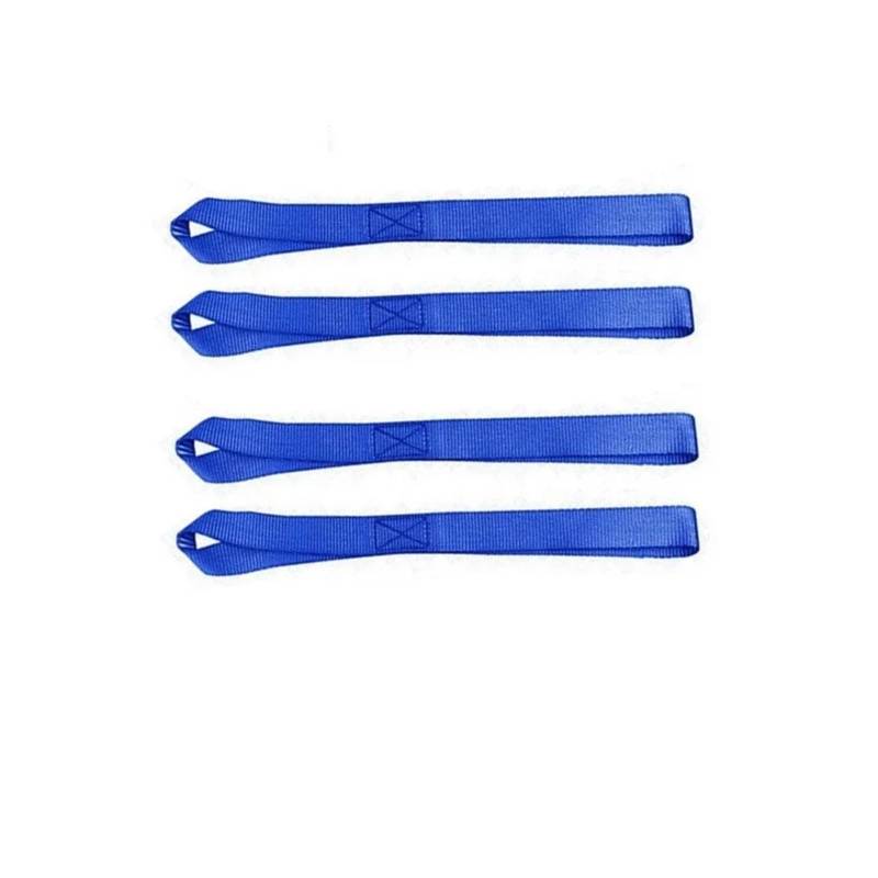 Ratschengurte Zurrgurte mit weicher Schlaufe oder zur Sicherung von ländefahrzeun, Motorrädern, Rollern, Dirtbikes, Rasen-Mehrzweck-Motor-Zurrgurten, päckgurten zur schnellen Befestigung(Blue-4Pcs) von XINFULI