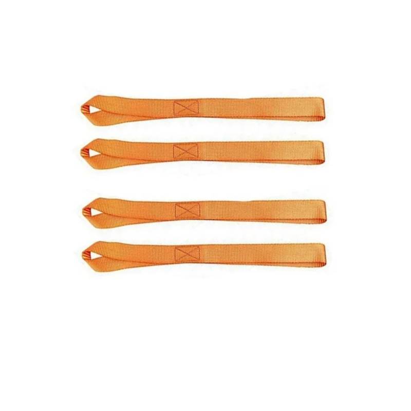 Ratschengurte Zurrgurte mit weicher Schlaufe oder zur Sicherung von ländefahrzeun, Motorrädern, Rollern, Dirtbikes, Rasen-Mehrzweck-Motor-Zurrgurten, päckgurten zur schnellen Befestigung(Orange-4Pcs) von XINFULI